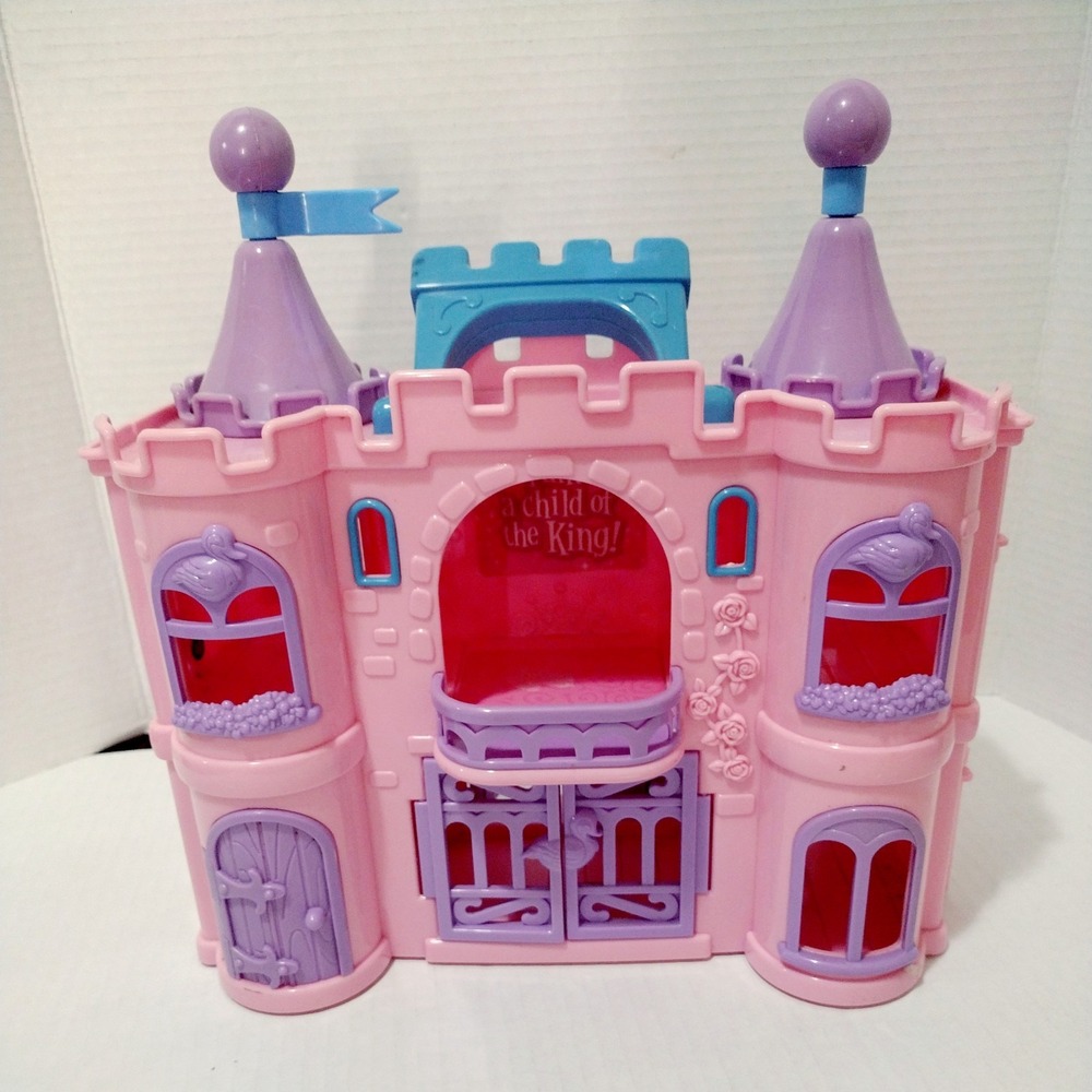 VeggieTales Princess Castle Pink Incomplete As Is